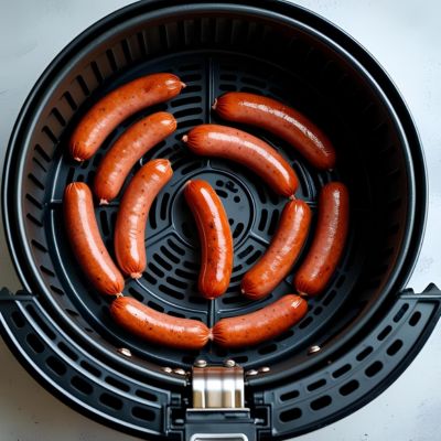 Hotdogs in air fryer