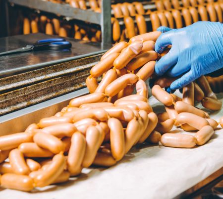 Hot dogs been made