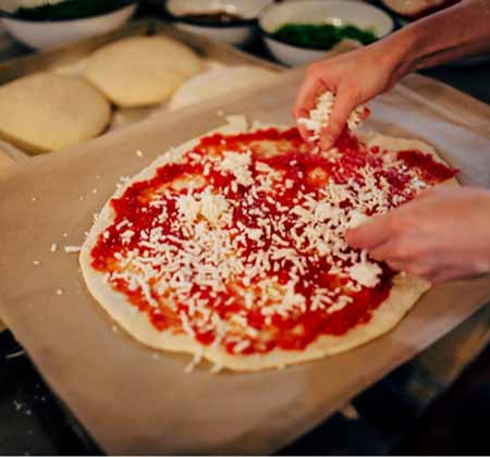 Making a pizza