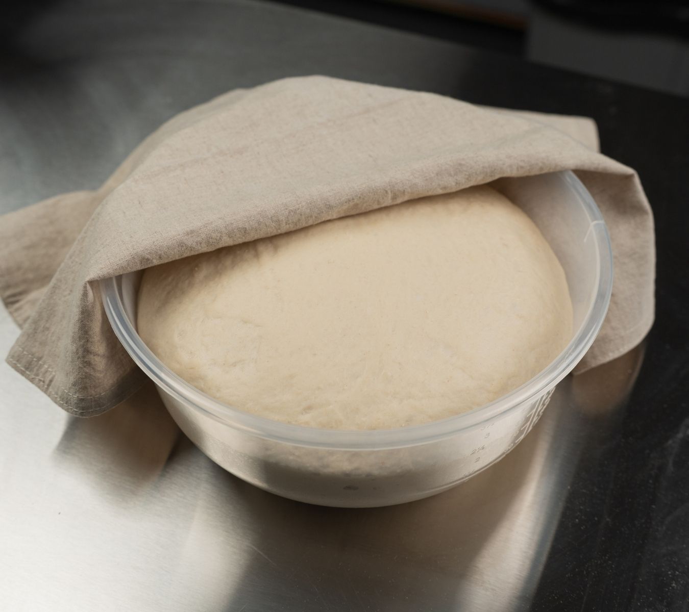 Bread dough that has risen
