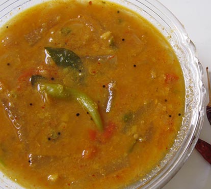 Bowl of sambar