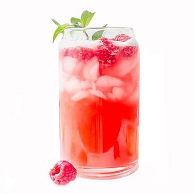 Strawberry lemonade in a glass
