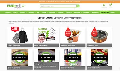 Image of the Cooksmill offers page