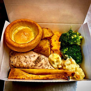Take away dinner in a box