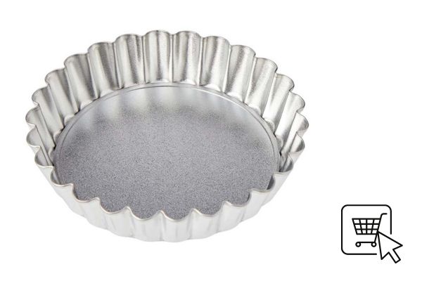 KitchenCraft Set of six Loose Base Tart Tins 10cm (Pack6)